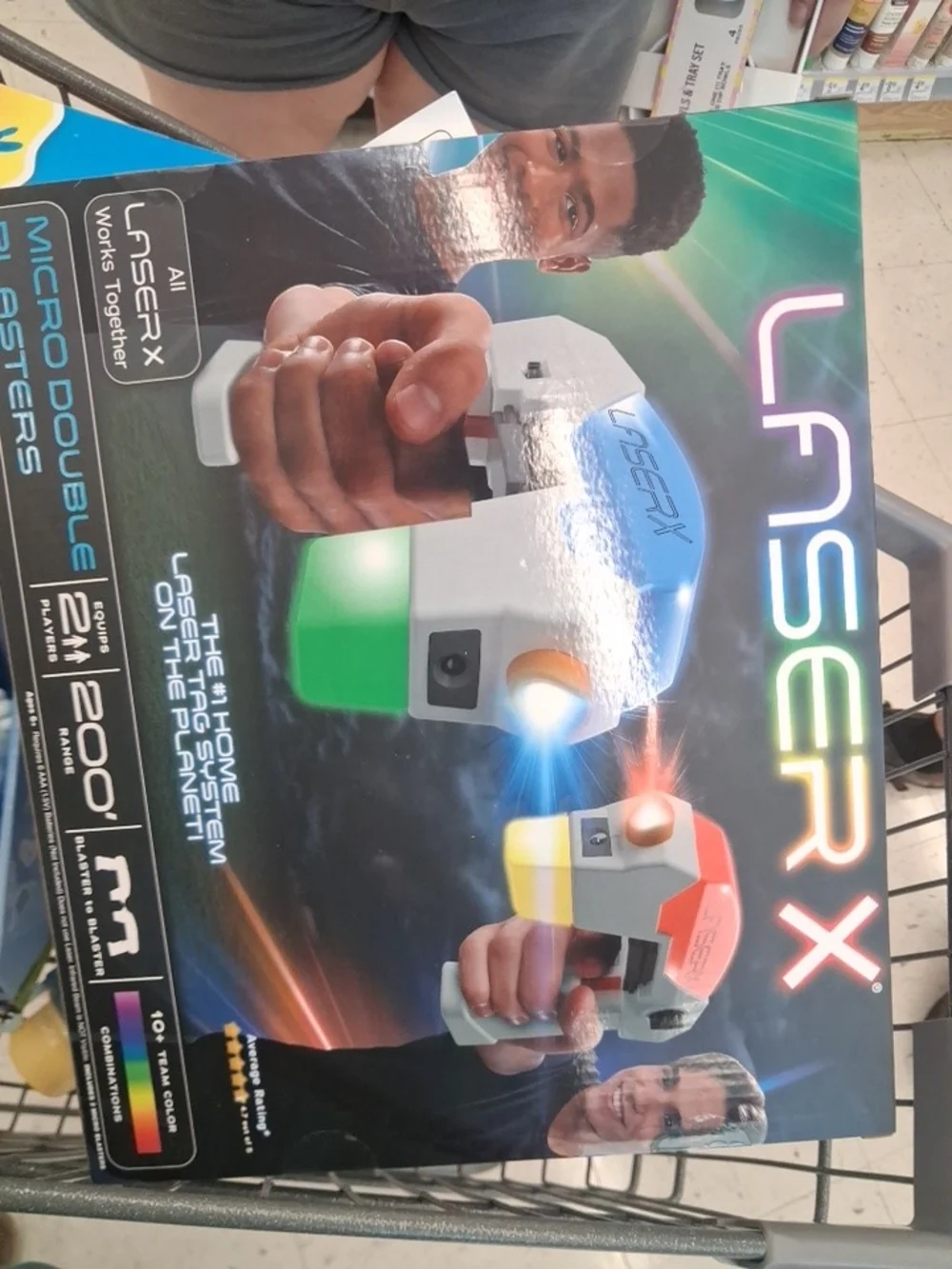 Laser X Micro Double Blasters – White and Red Wireless Laser Tag Set